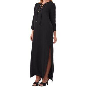 Trina Turk Catamaran Maxi Dress Women's Small S Black NWT